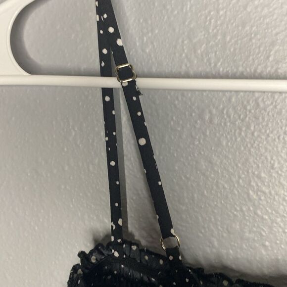 Forever 21 Black and White Speckled Polka Dot MIDI Dress Size XS - Picture 8 of 10